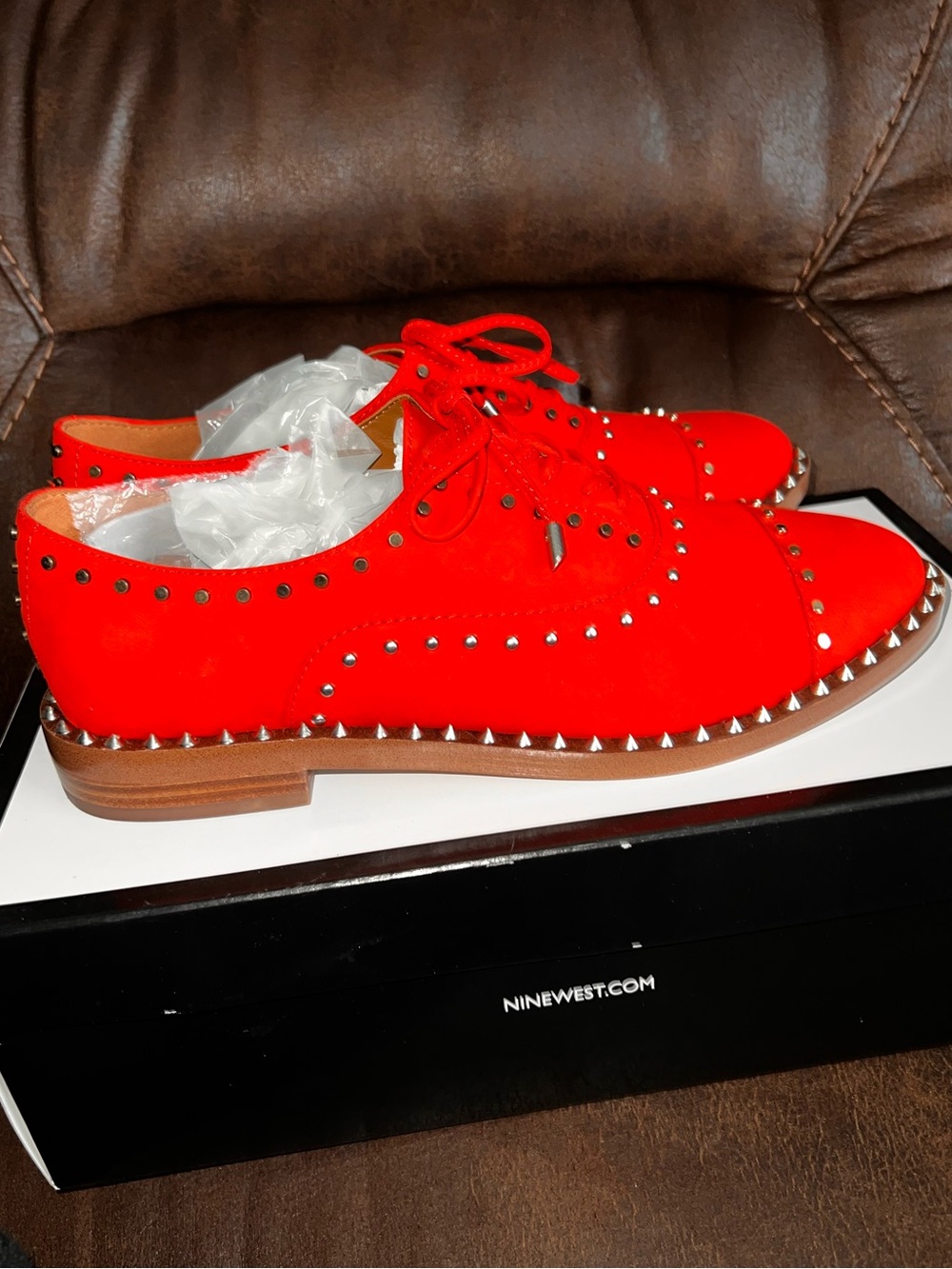Nine West Garroy Studded Oxfords